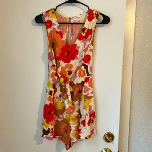 Vintage LUSH mini floral romper